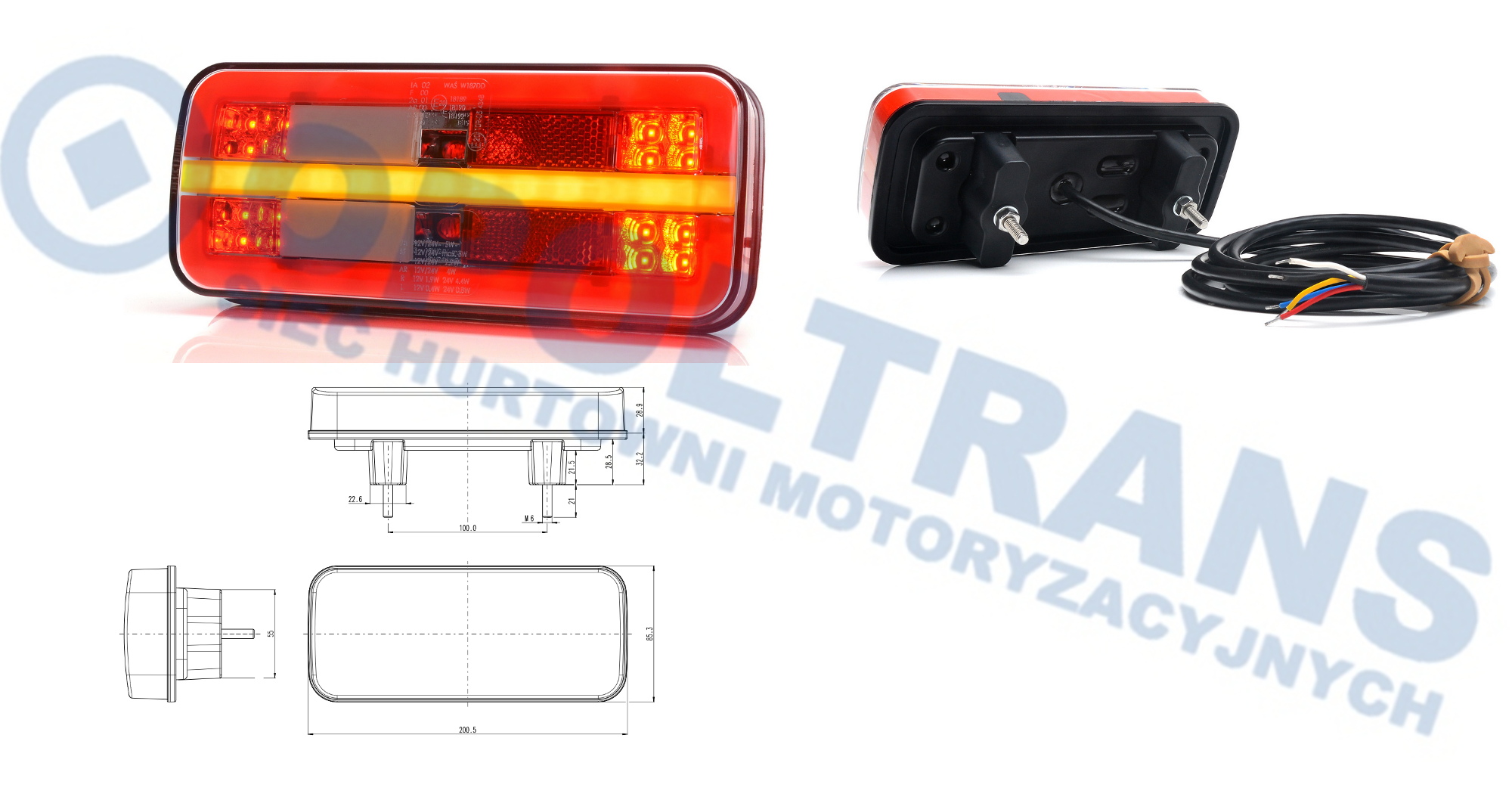 Opoltrans - Lampa tyl.zesp.LED 1315 /L=P/ , 13-02-01-1440
